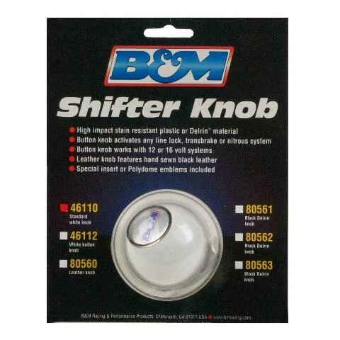 B&M White Shifter Knob - 46110